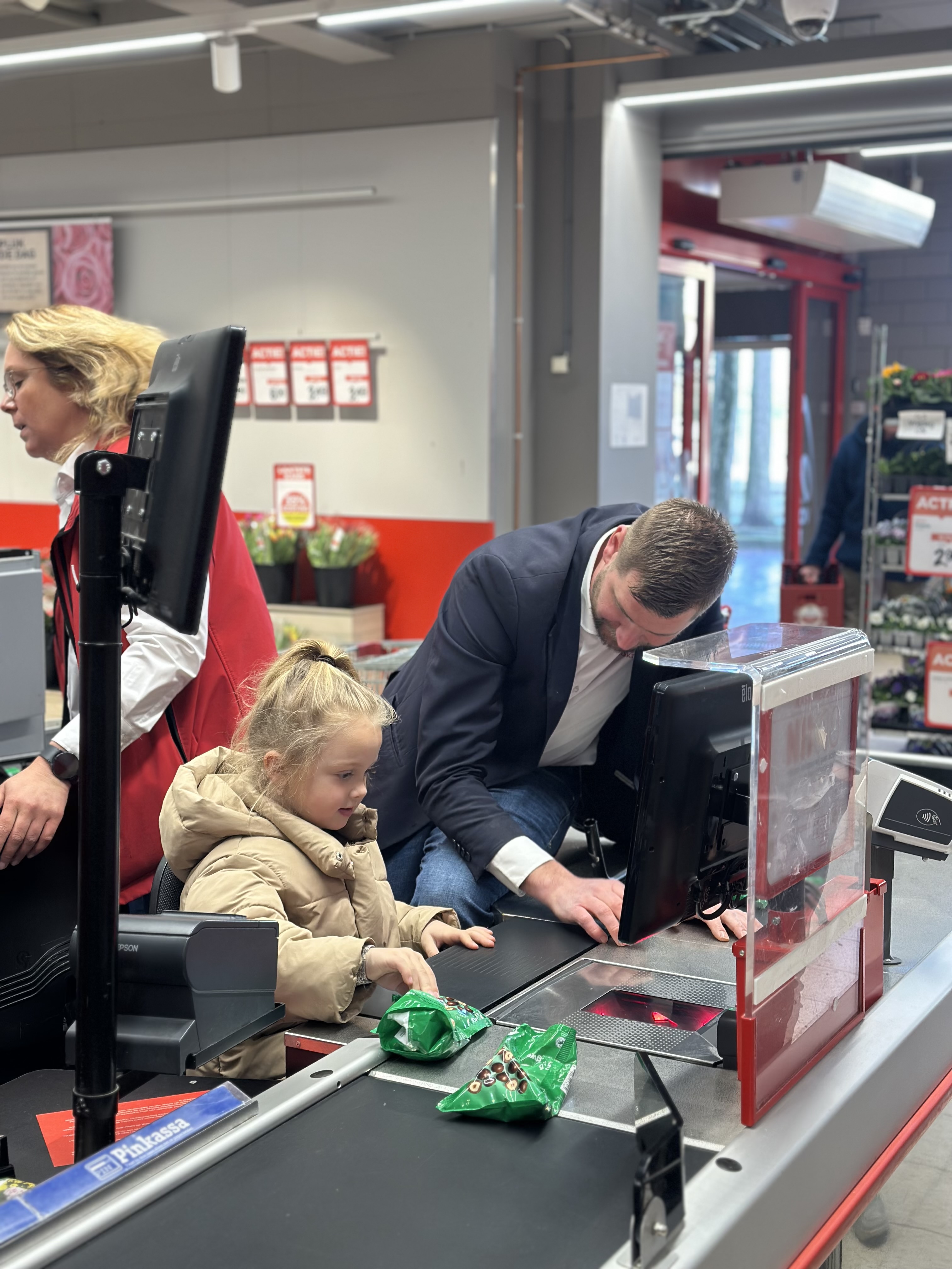 Een gezellige ochtend in de supermarkt! 